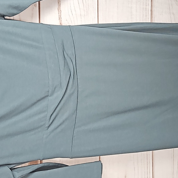 Ann Taylor Dusty Blue Cowl Neck Dress - Size 6 - Picture 6 of 12